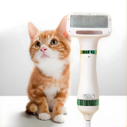 Pet Hair Dryer with Slicker Brush