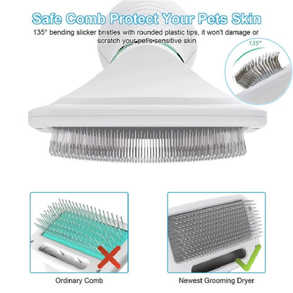 Pet Hair Dryer with Slicker Brush